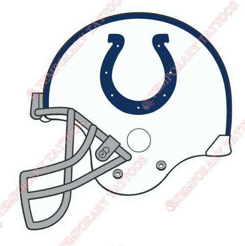 Indianapolis Colts Customize Temporary Tattoos Stickers NO.547